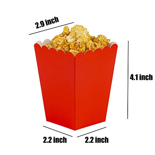 Image of We Moment Red Mini Popcorn Boxes,Pack of 36