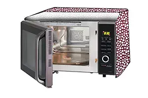 Stylista Microwave Oven Cover for Electrolux 25 L Convection C25K151.BM-CG Polka dot Pattern Pink