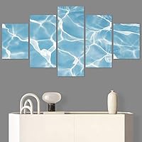 SIGNWIN 5 Panel Canvas Wall Art Modern Art Landscape Multicolor Photography Relax/Calm Rocky Romantics for Home Decorations Ready to Hang - 60