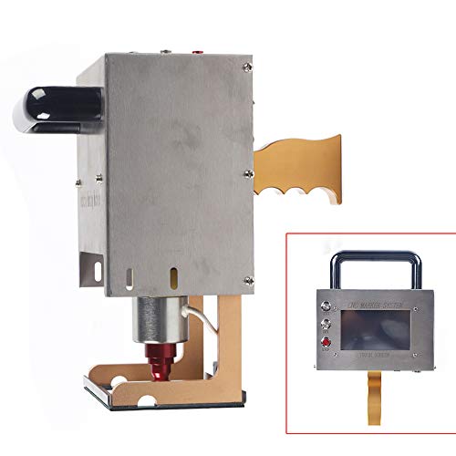 Engraving Marking Machine, Portable Handheld Dot Peen Marking Machine, High Speed Metal Pin Stamping Tool For Vehicle Parts Marking/Chassis/Metal Parts Engraving 120W #TOP3