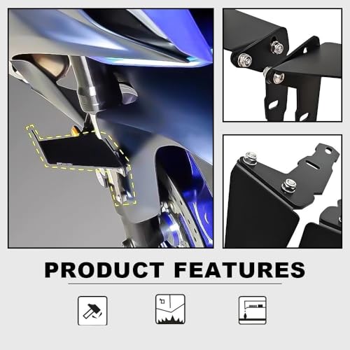 Spoiler avant moto réglable pour stabiliser la conduite sur MT-10 - 3