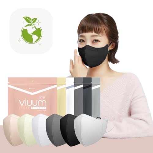 HOMSSEM [25pcs VIUUM Deluxe Korean Face Color Mask&ndash; Soft and Durable Korea Face Mask for Adults...