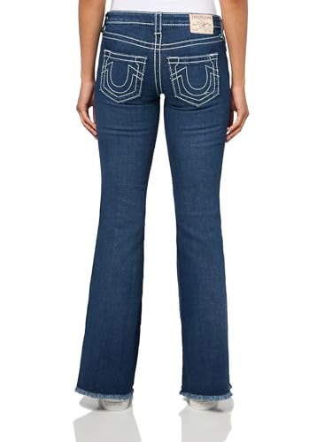 True Religion Women's Butterfly Cutoff WB Joey LR Flare Jeans - Big T Stitching2