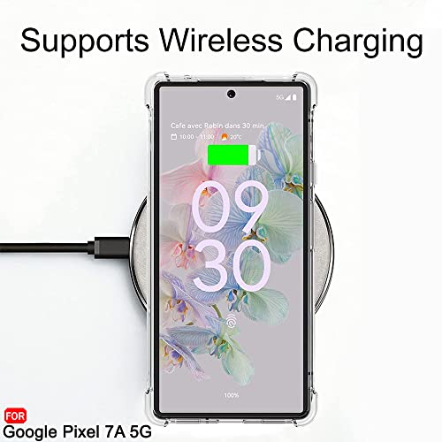 Image of TheGiftKart Crystal Clear Back Cover Case for Google Pixel 7A | 360 Degree Protection | Shock Proof Design | Transparent Case Cover for Google Pixel 7A (PC & TPU, Transparent Bumper)