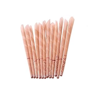 Healifty Oorkaarsen met filter, van bijenwas, kaarsen, 12 stuks