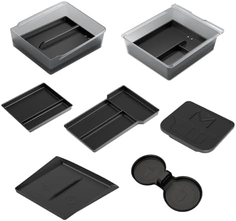 7PCS Center Console Organizer Tray for Tesla Model 3 Accessories ...