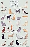 Favorite Cat Breeds Poster (Dover Posters)