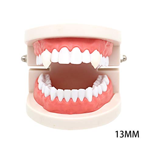 STOBOK 4 caixas dentes de vampiro dentes postiços de terror para fantasia de Halloween (13 mm, 15 mm