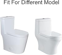 Vista 4 de WinZo UF089 UF - Asiento de inodoro pequeño en forma de U para inodoro WinZo compacto, material resistente, cierre suave, fácil de instalar, diseño