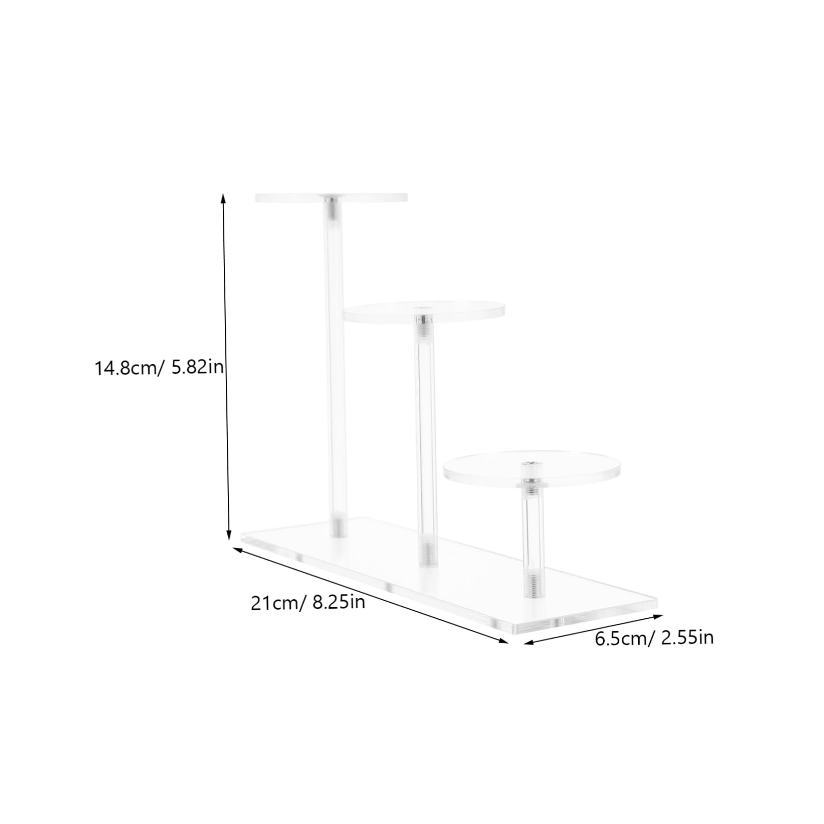 FUNOMOCYA Modern Aesthetic Acrylic Display Rack Multi-Layer Action Figure Stand Jewelry Organizer