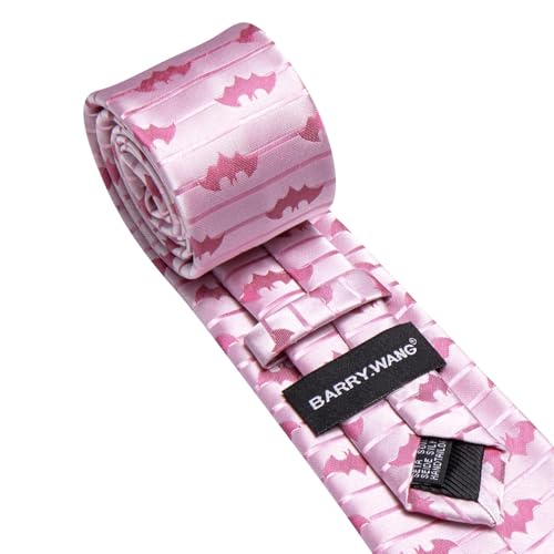 Image of Barry.Wang Man Tie Sets Skull Ties Animal Extra Long Necktie Silk Woven Handkerchief Cufflinks Festival Party Gift