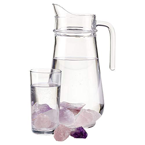 Wassersteine zur Wasserenergetisierung Unbehandeltete Rohsteine in Topqualität. 300g !! Basismischung aus 100% Naturstein. Amethyst Bergkristall und Rosenquarz Cover