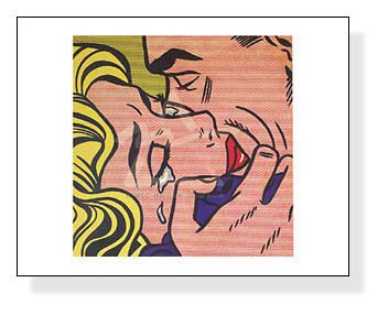 Amazon.co.jp: ポスター ロイ リキテンスタイン Kiss V 1964 : ホーム