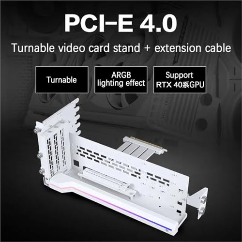 Kit soporte para GPU con cable adaptador PCIe 4.0 miniatura 4