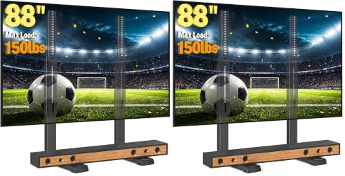 Image of 5Rcom Table Top TV Stand Universal for 35-88 Inch Flat & Curved TVs (Pack of 2)