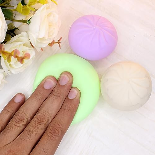 Image of Kabello Dumpling Plushie Cute Buns Squeezing Soft Toy (Multicolor) 1 Pcs