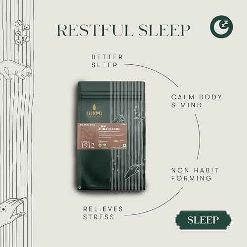 Image of LUXMI Estates Spiced Assam CTC Masala Chai - 250g Pack | USDA Organic Black Tea Blend with Cinnamon, Cardamom & Spices | Authentic Indian Chai for Immunity & Wellness