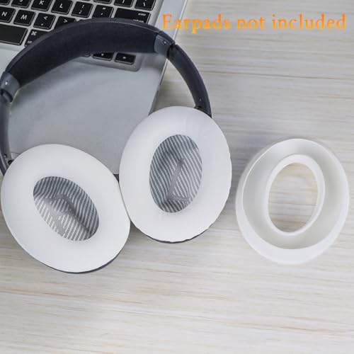 Image of SOULWIT Silicone Ear Pads Cover Protector for Bose QuietComfort QC15 QC25 QC2 QC35 QC45 /Ae2 Ae2i Ae2w /SoundTrue & SoundLink AE Headphones Cushions, Sweatproof, Easily Washable - White
