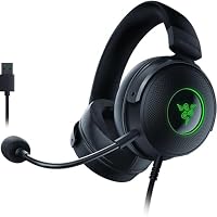 Razer Kraken V3 - Kabelgebundenes USB Gaming Headset Chroma RGB (Triforce 50mm Treiber, THX Spatial Audio, HyperClear Cardioid Mic, Chroma RGB) Schwarz – Ansicht 1