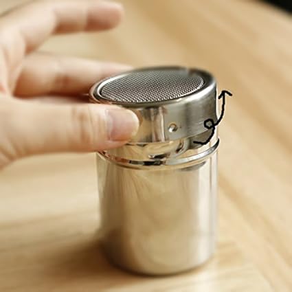 Cake Tools Stainless Steel Powder Sieves Sugar Cocoa Powdered Sieving ...