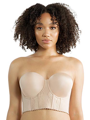 PARFAIT Elissa P50116 Women's Full Bust and Full Figure Strapless Longline Bra-European Nude-36DD