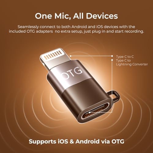 Image of Digitek (DWM 120 Wireless Microphone System, Noise Reduction, 2.4G Mic with 50m Range & 4.5Hr Battery, for iPhone & Android Smartphones, Ideal for Vlogging, Streaming & Interviews