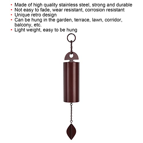 Fiyo Metal Wind Chimes, Wind Chimes Stainless Steel Unique Retro Design Metal Decorative Wind Bell Garden Metal Musical Windchime For Patio Terrace Outdoor Home Decoration #TOP2