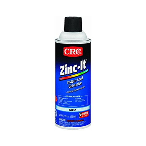 CRC 18412 Zinc-It Instant Cold Galvanized Coating Spray, 16oz Aer...