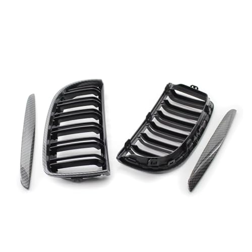Parrilla delantera tipo riñón de acabado premium negro brillante para BMW E90 4