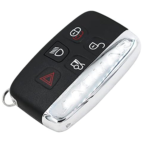 LMYDIDO 5 Button Remote Car Key Shell Case Replacement for Jaguar XE XF XJ XK Cover