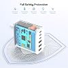 3 Pack 65W GaN Type C Wall Charger Block,6-Port Fast Charging Block,PD USB C Plug Adapter+QC Plug Compatible with Apple iPhone 17/17 Air/16E/16Pro Max/16Plus/16/15/14/13/12/11/XS Max,iPad Pro,AirPods