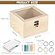 ALLOMN Rezeptbox aus Holz mit Karten, Rezeptorganisationsboxen aus Holz, leere Rezeptboxen mit 300 Stück, 3 x 5 Karten, Küchenrezepte, Kartenbox-Set für Mutter, Ehefrau, Kochen, Hochzeit, Jahrestag