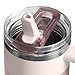 Stanley Quencher ProTour Flip Straw Tumbler with Leakproof Lid 30 oz | Built-In Straw and Handle | Cup Holder Compatible for Travel | Insulated Stainless Steel Cup | BPA-Free | Rose Quartz Fade