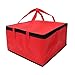 Cabilock Borsa termica isolata per la consegna della pizza: borsa termica termica per alimenti termica termica per il pranzo tote per lasagne borsa per la spesa per feste Potluck Picnic rosso