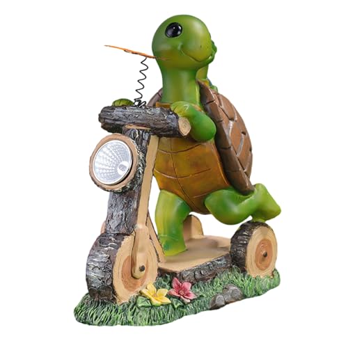 Tortue décorative solaire LED pour illuminer un jardin
