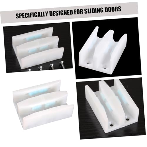 SOESFOUFU 4 Conjuntos Batente de da porta deslizante guia porta vidro guia porta chuveiro porta de c