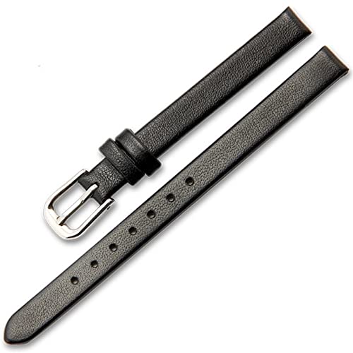 Bracelets de montre en cuir de vachette de petite taille pour mesdames