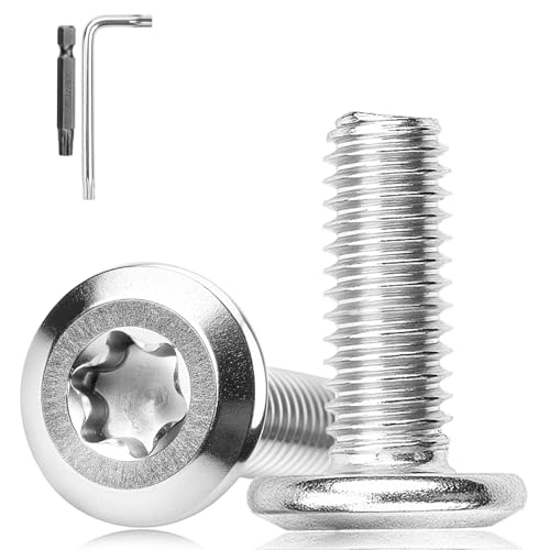 XRXYMQ M6 Flachkopfschrauben 25 Stück Torx