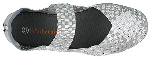 Bernie Mev Womens Cuddly Silver Grey Mary Jane - 362