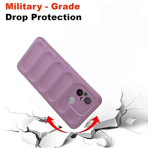 Image of amazon basics Basic Case for Poco C55 4G (Silicone Purple)