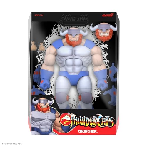 Image of Super7 ULTIMATES! Thundercats Cruncher - 7 inch Thundercats Action Figure with Accessories Classic Cartoon Collectibles and Retro Toys