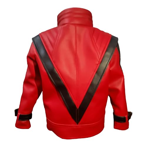 Kids MJ Thriller Red Leather Jacket | Thriller Jacket for Boys2