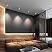 SANBDDLYY 7W Round Ceiling Light LED Downlight White/Black Suitable for Kitchen, Living Room, Bedroom and Other Scenes(Black+White,6000K White Light)