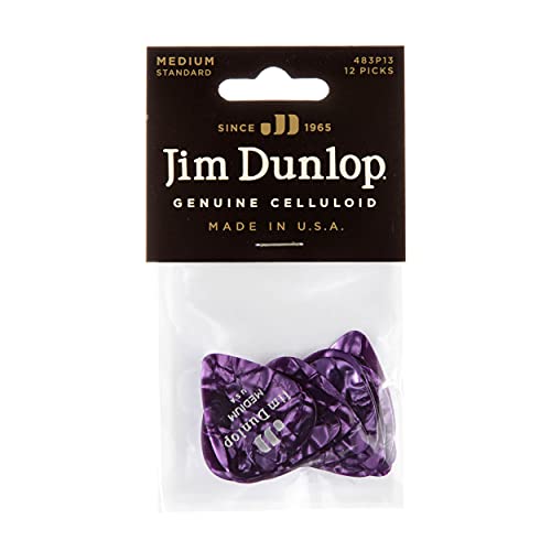 Dunlop 483 Picks GENUINE CELLULOID CLASSIC purple, Medium - Les Beatles, Paul McCartney, John Lennon, RIngo Starr, George Harrison Dunlop 483 Picks GENUINE CELLULOID CLASSIC purple, Medium – Image 5