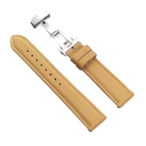 Bracelet montre toile voile 22mm 20mm résistant à l'eau pour éviter l'usure