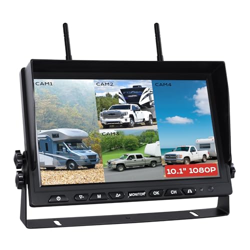 WOOCARTY Single Monitor, Compatible with 10.1 Inch Wireless Backup Camera