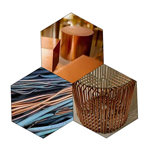 Tynulox 3A-00921-COPPERA 2Pcs Pure Copper Round Rod 1/4"(7Mm) Dia 7.87 Inch Length Bare Copper Cu Metal Rod thumb #6