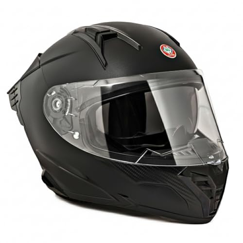 Image of Super B Full Face ISI Marked 100% ABS with Unbreakable Dual Visor Motorbike Helmet Black