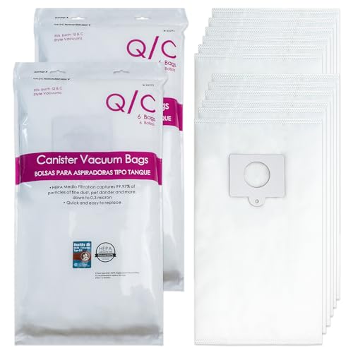 Sac aspirateur QC 53292 pour Kenmore 600 et 400 Series, lot de 12 pièces de rechange