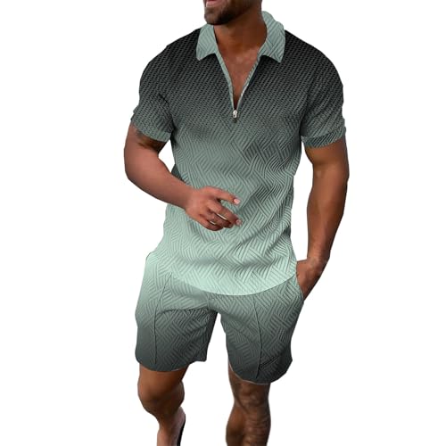 Ensemble homme t-shirt et short grande taille confortable et fluide
